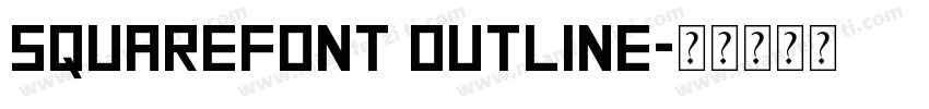 SquareFont Outline字体转换